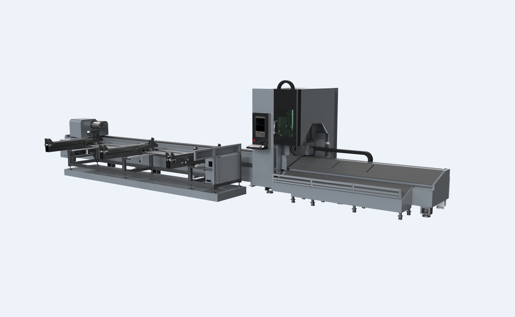 Лазерный труборез мощностью 2000 Вт, 6 метров